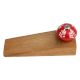 Red White Leaf Wooden Door Stopper